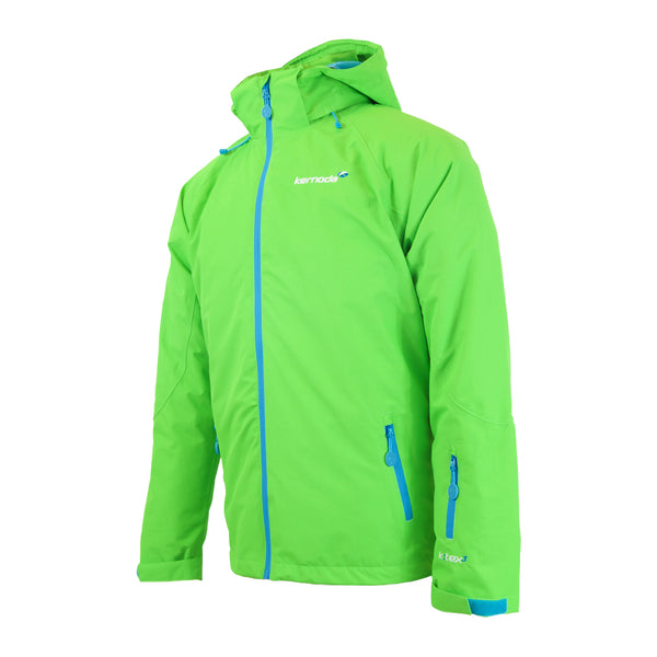 Kernoda Kleja Unisex Firefly Green Taped Seams Waterproof Jacket for Active Outdoor Activities
